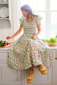 Hattie Dress In Strawberry 3X