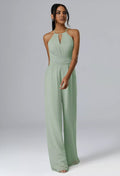 Aw.Bridal Peggie Jumpsuit Chiffon Crystal Satin Charmeuse Stretch