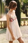 Embroidered Mini Bubble Dress
