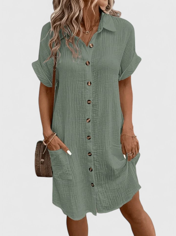 Gianelleza | Sophisticated Midi Dress Green
