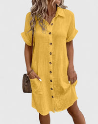 Gianelleza | Sophisticated Midi Dress Yellow