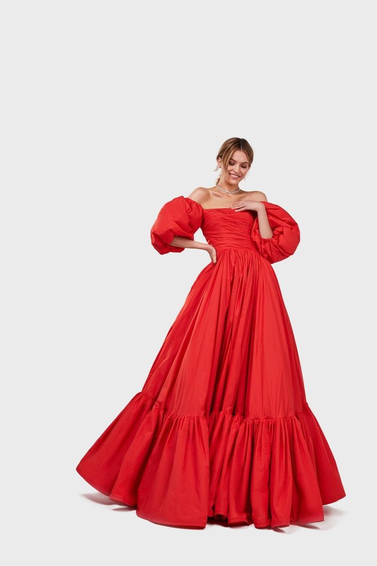 Charming Ball Gown With The Frill Layered Ombre Maxi Skirt