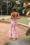 Ciao Ruffles Maxi Dress Blue