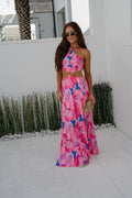 Citrus Ring Maxi Dress Pink