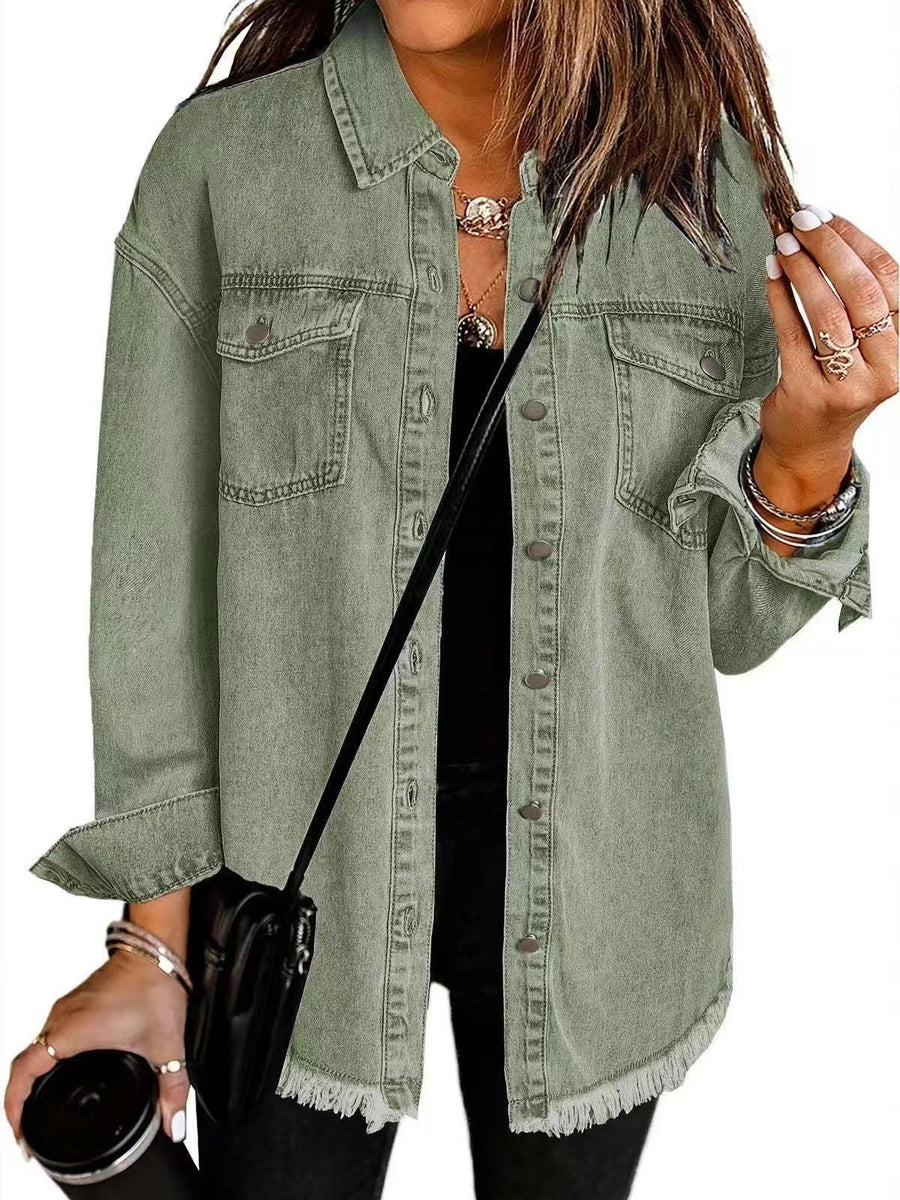 Clarissa | Women's Black Collared Long Sleeve Jacket