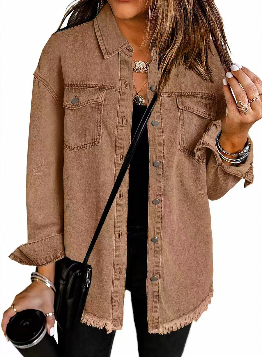 Clarissa | Women's Black Collared Long Sleeve Jacket
