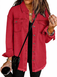 Clarissa | Women's Black Collared Long Sleeve Jacket