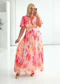 Coral Aubree Maxi Dress Ruby Splash