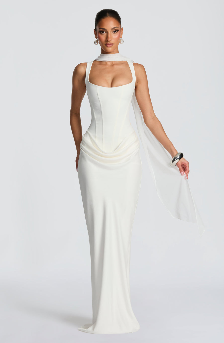 Caitlin - Maxi Dress with Square Neckline