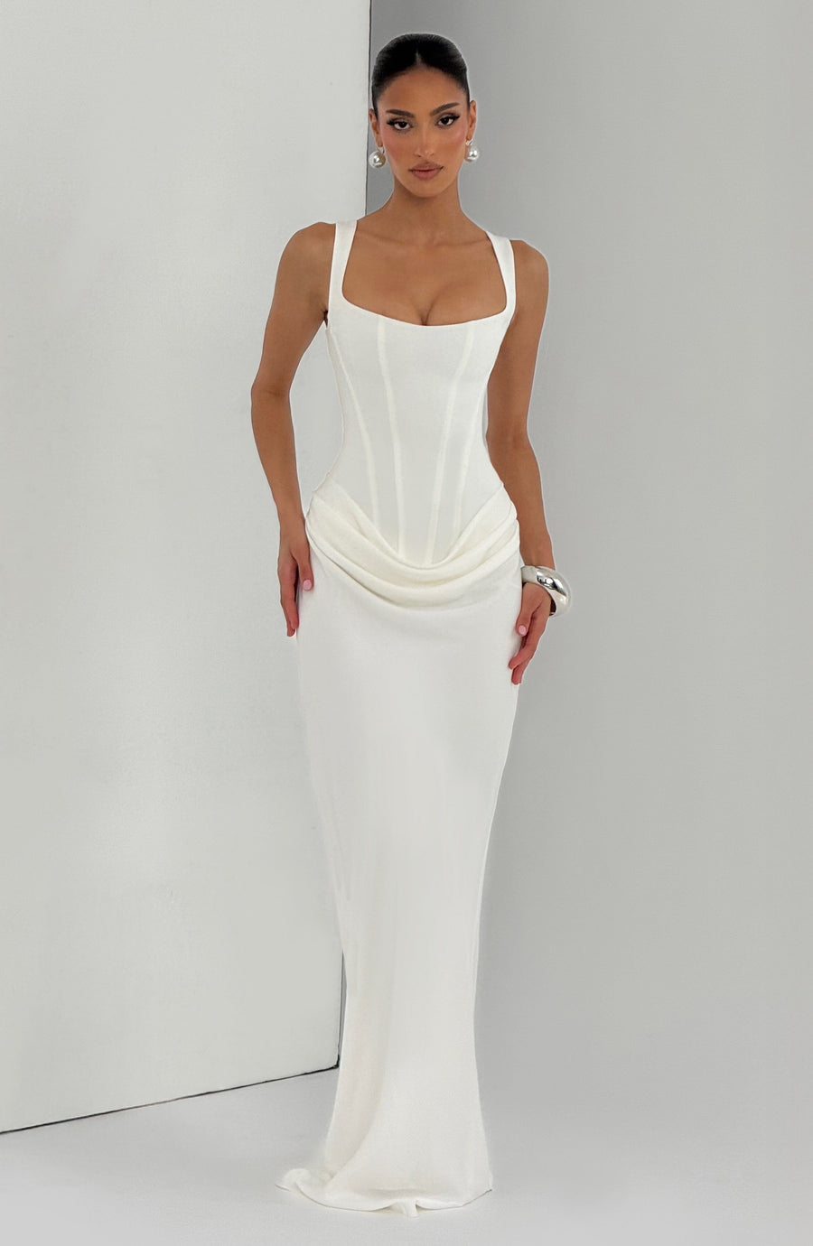 Caitlin - Maxi Dress with Square Neckline
