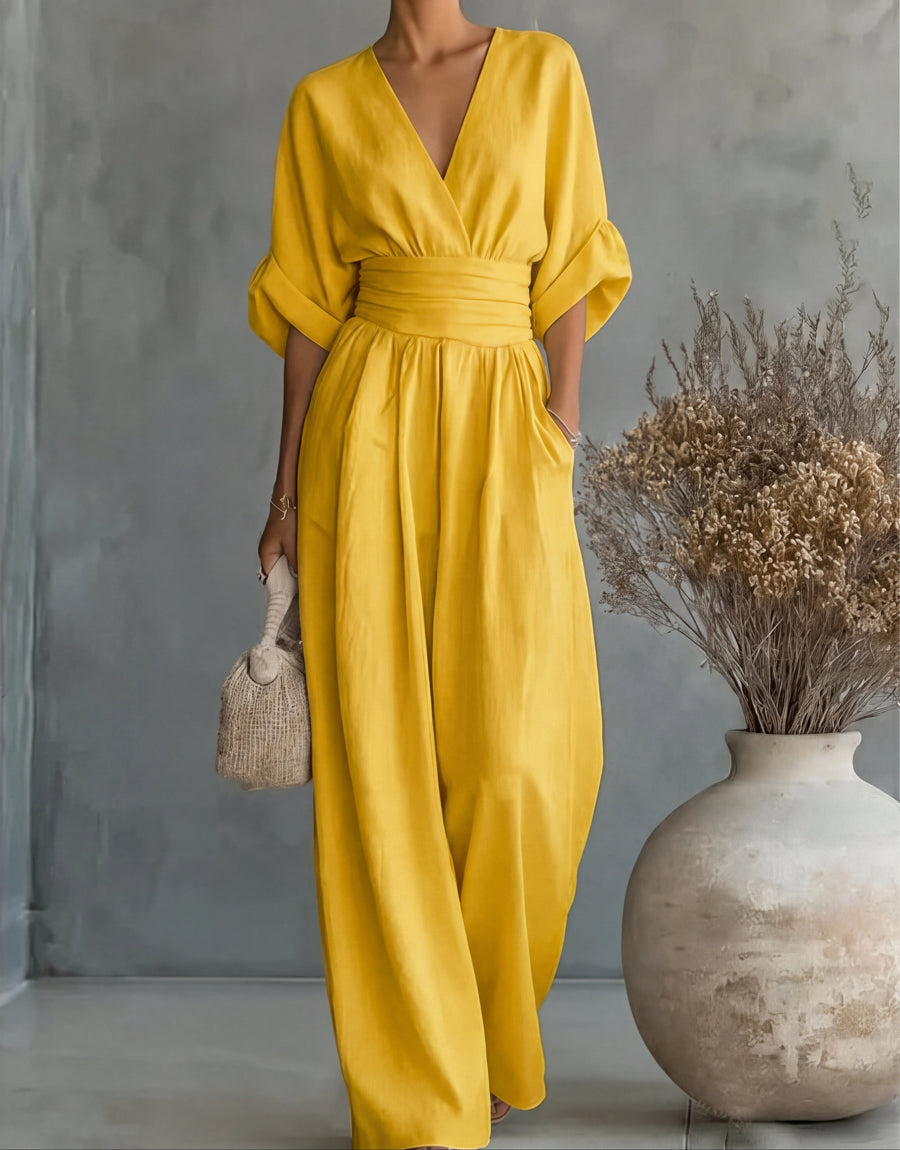 Anastasia – Elegant Wide Leg Jumpsuit