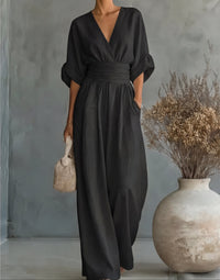 Anastasia – Elegant Wide Leg Jumpsuit
