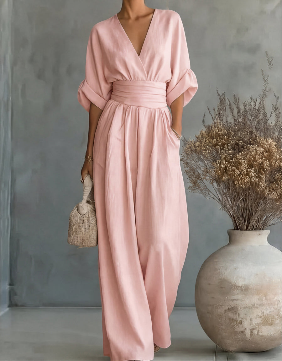 Anastasia – Elegant Wide Leg Jumpsuit