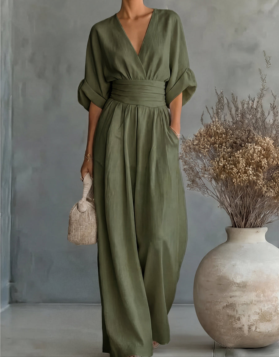 Anastasia – Elegant Wide Leg Jumpsuit