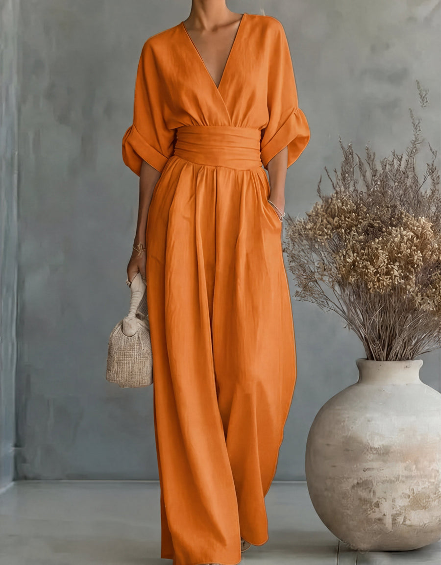 Anastasia – Elegant Wide Leg Jumpsuit