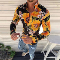 Crispin | Men's Floral Print Long Sleeve Shirt