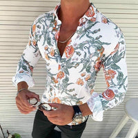 Crispin | Men's Floral Print Long Sleeve Shirt