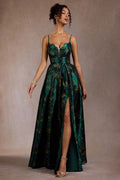 Cristal Deep Green Maxi Dress