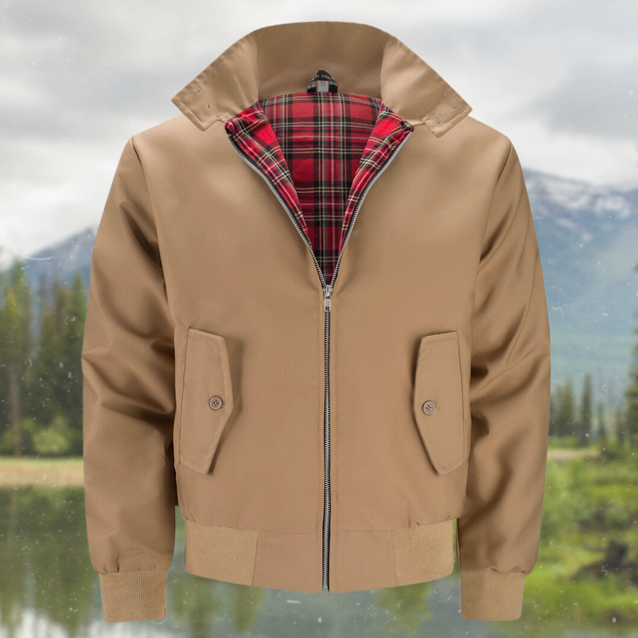 Croft | Men's Classic Harrington Jacket Tartan Lining