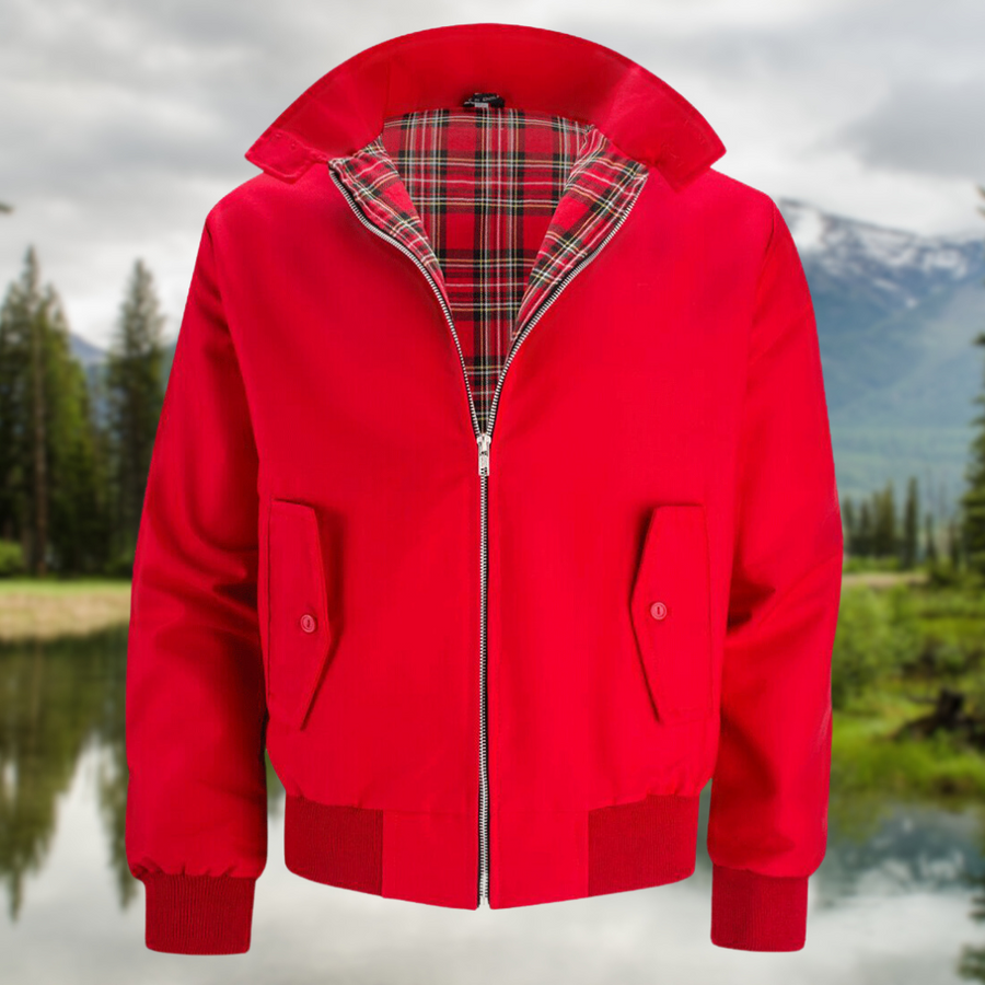 Croft | Men's Classic Harrington Jacket Tartan Lining