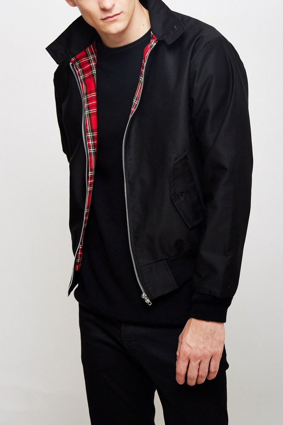 Croft | Men's Classic Harrington Jacket Tartan Lining