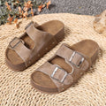 Eleanor | Cross-Strap Sandals Platform Buckle Cushioned Comfort