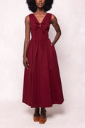 Kayla Dress In Burgundy X Small