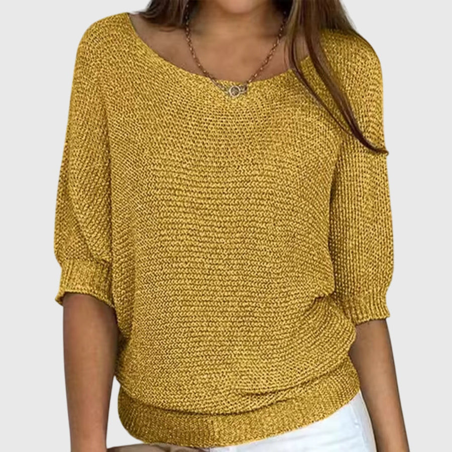 Sofia - Elegant Sweater Yellow