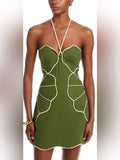Farm Rio Dress Farm Rio Asymmetric Neck Mini Dress. Size M Color: