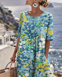 Vivia – Printed Loose-Fit Dress