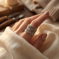 Silver Ornate Filigree Ring