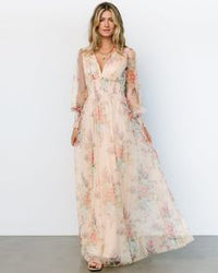 Layla Tulle Maxi Dress Whisper Blue