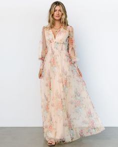 Layla Tulle Maxi Dress Whisper Blue