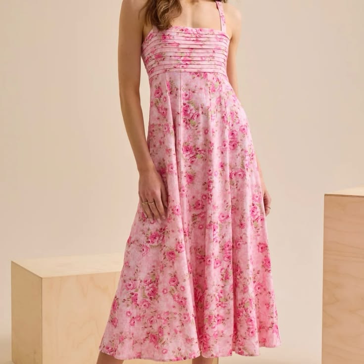 Altar'd State Dress Altar'd State Pink Floral Maxi Dress Color: Pink