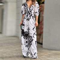 Hannelore Floral High-Waist Jumpsuit