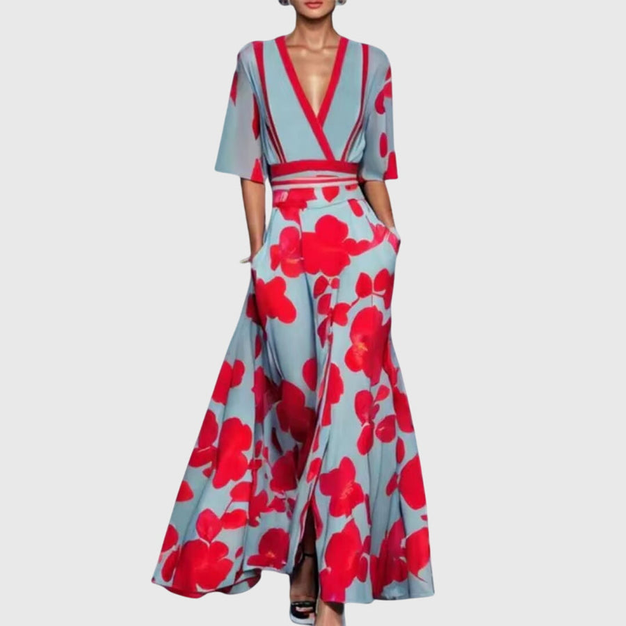 Candice | Elegant Spring Dress Red