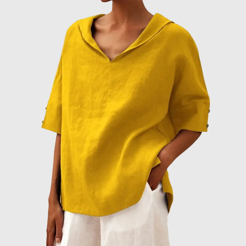 Ayla | Blouse - Orange Yellow