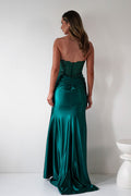 Dallas Luxe Embellished Gown Emerald Green
