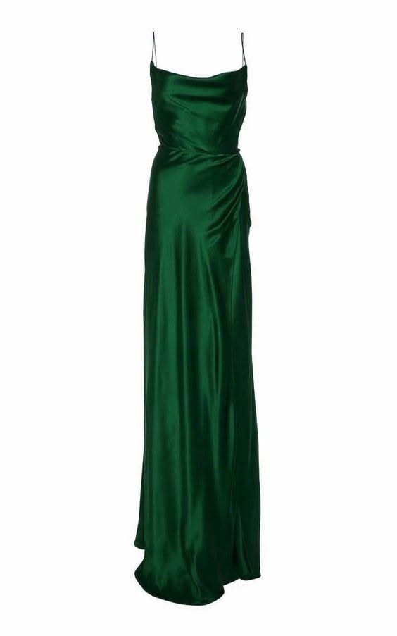 Elegant Mermaid Spaghetti Straps Green Prom Dress
