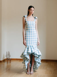 La Palma Dress 8 Pink Gingham