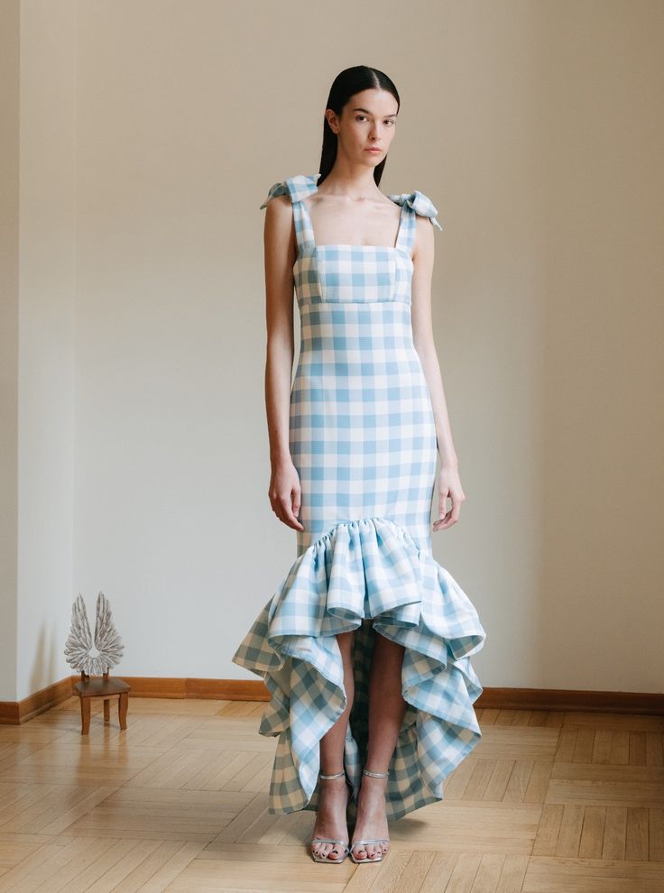 La Palma Dress 8 Pink Gingham