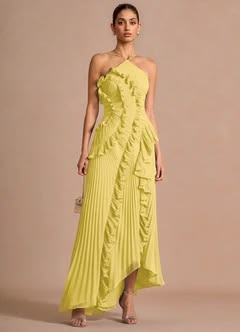 Azazie Hatsu Mocha Coco Maxi Dress