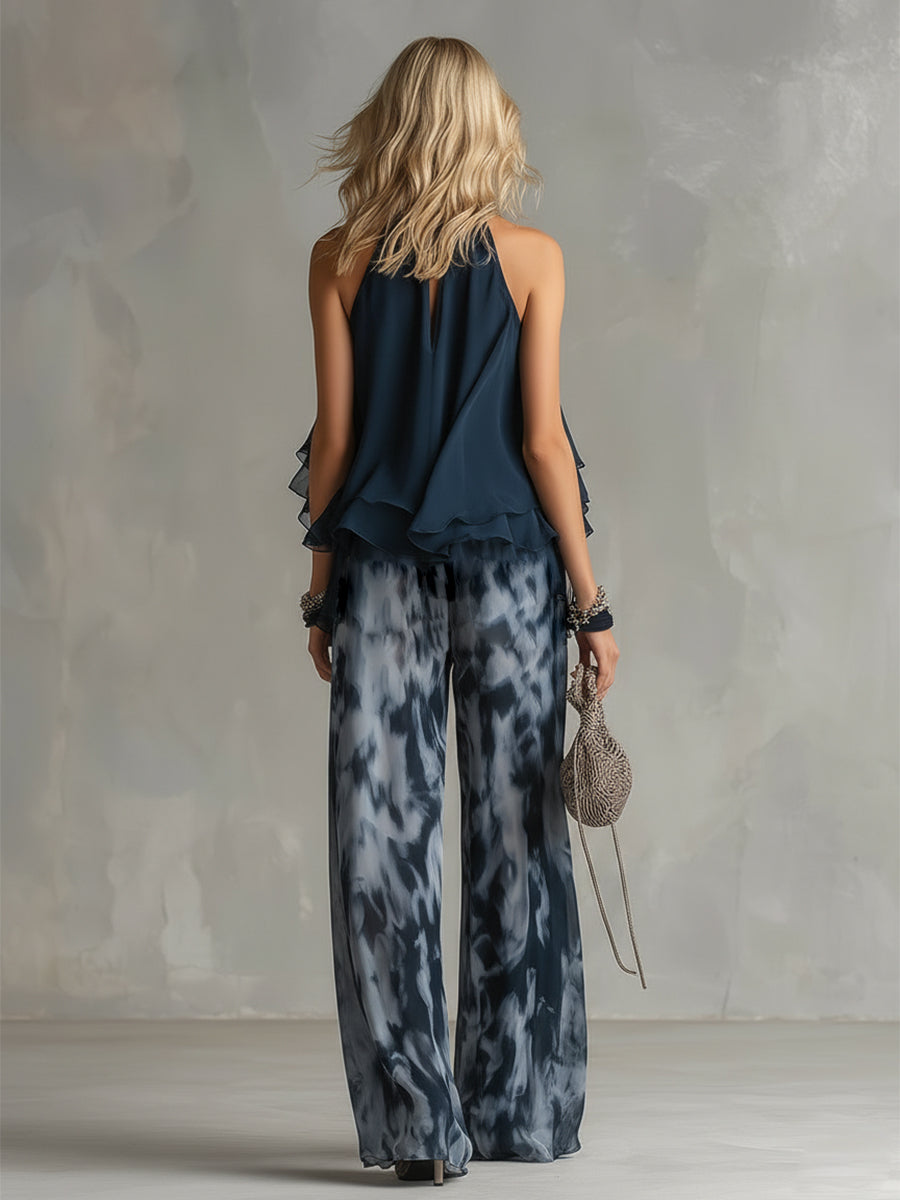 Vianne - Elegant Chiffon Co-ord Set