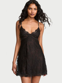 Twinkle Strap Lace Mini Slip Dress