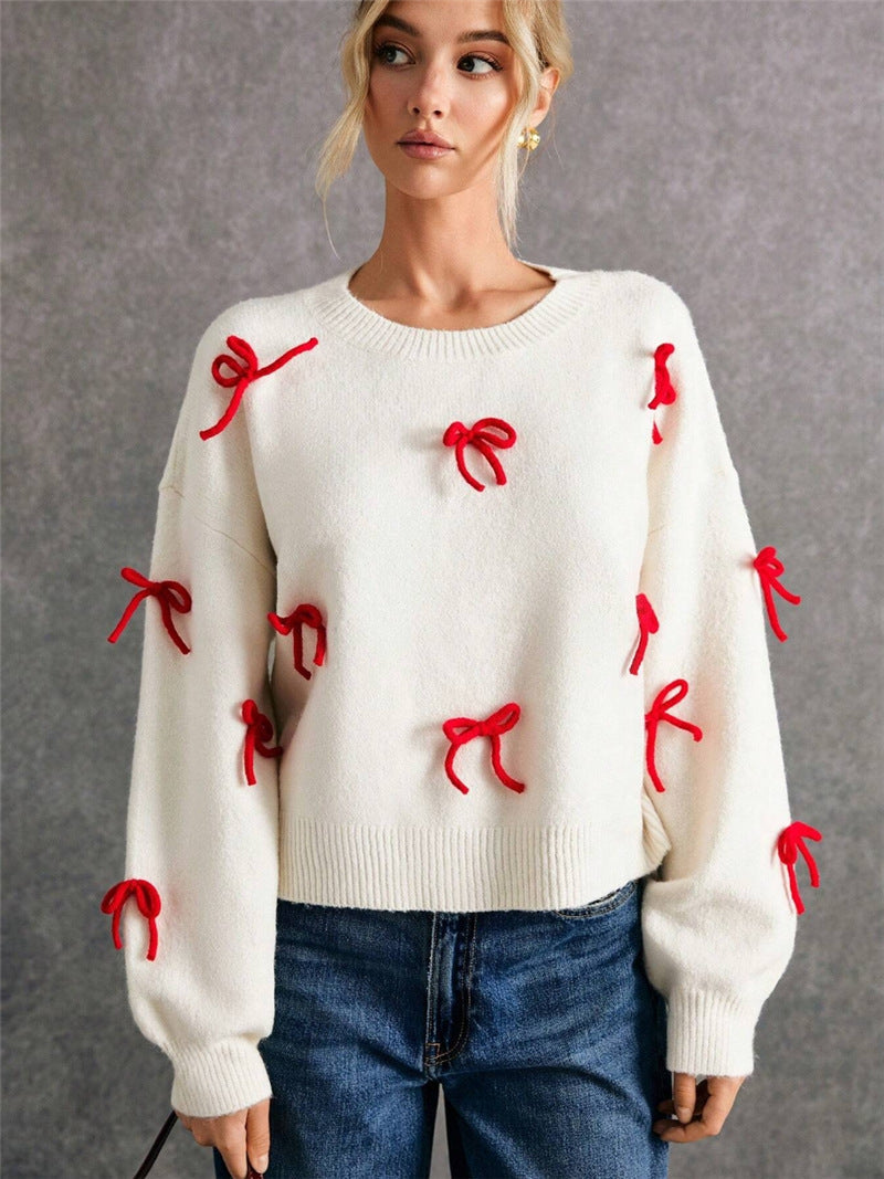 Brynja Bow Detail Knit Sweater