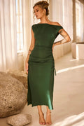 Loren Knit Midi Dress Forest Green