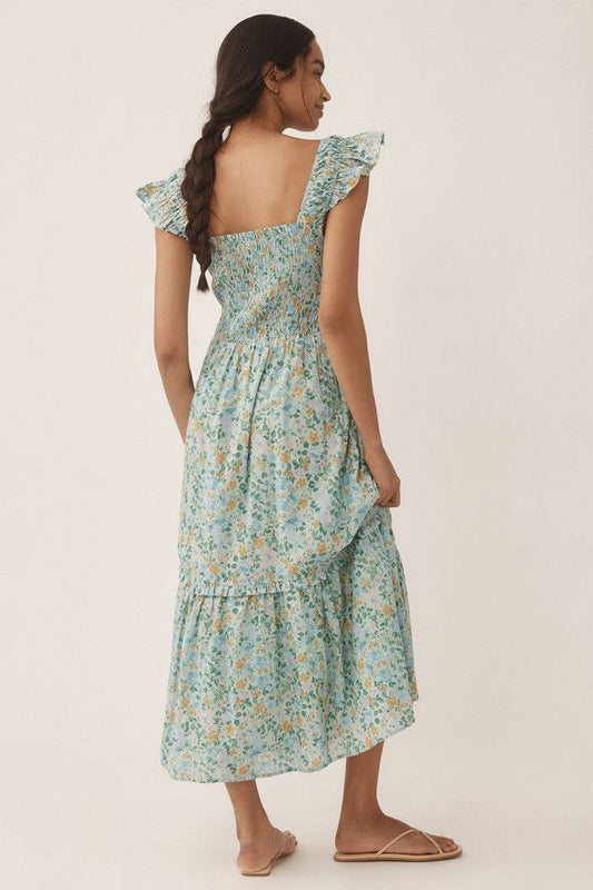 The Peregrine Midi Dress: Square Neck Edition