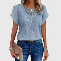 Pearl | Elegant Ibiza Style Blouse Light Blue
