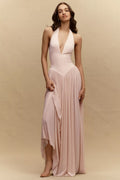 Misha Ophelia Jersey Plunge Maxi Dress