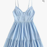 Zaful Blue Dress Size Large Color: Blue Size: L
